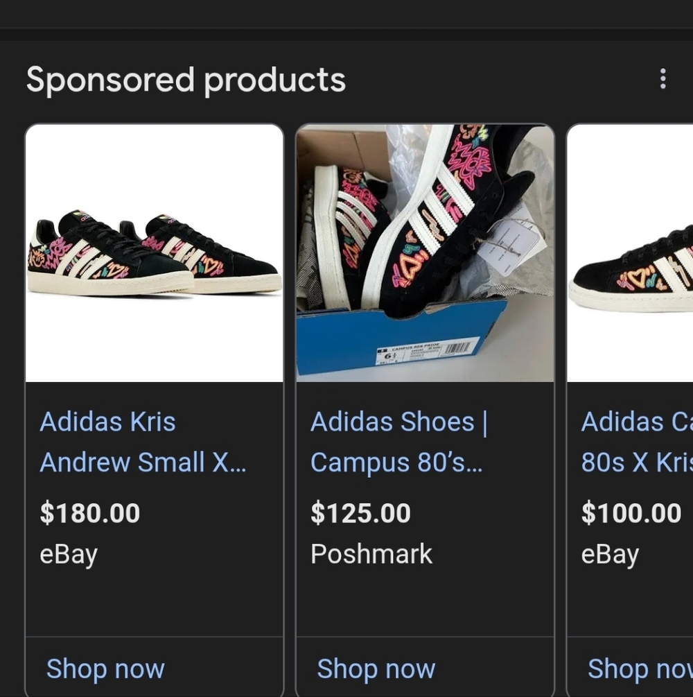 Adidas Kris Andrew Small X Campus 80s Pride Sneakers Size 7.5 - Picture 14 of 14